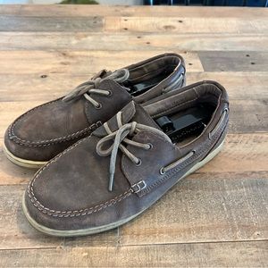 Nunn Busch Men’s Conway Boat shoe Dark Brown size 9.5
